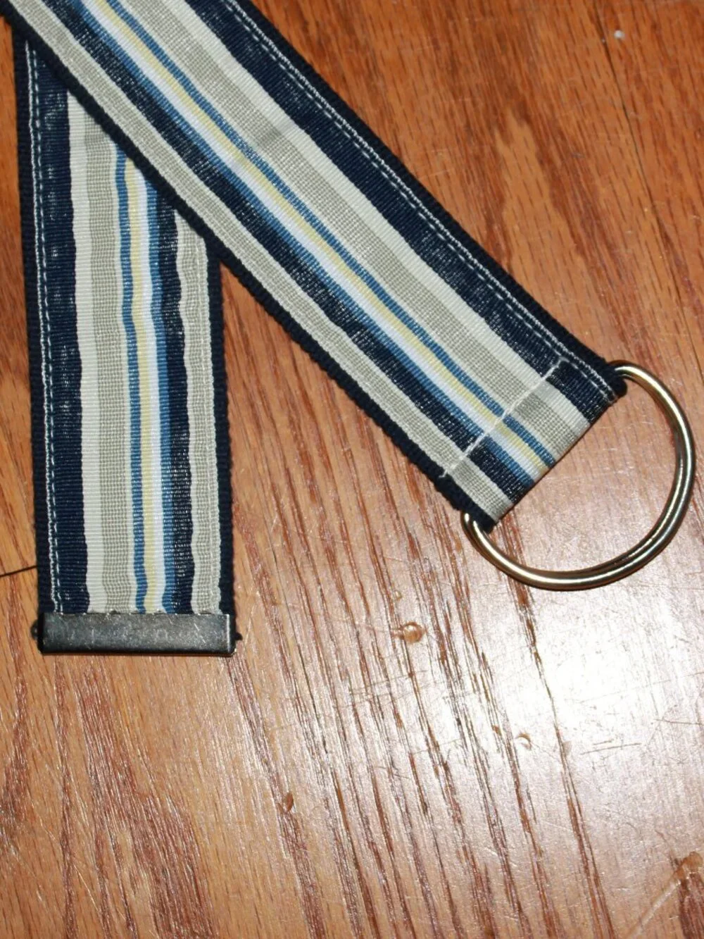 Unknown Brand Striped Fabric Belt